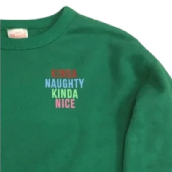 Wondershop Long Sleeve Green Christmas Holiday Sweatshirt NWT Size 1X - Picture 2 of 4